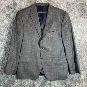 David Donahue Blazer Mens 40 Gray Sport Coat Jacket Pockets Preppy Formal